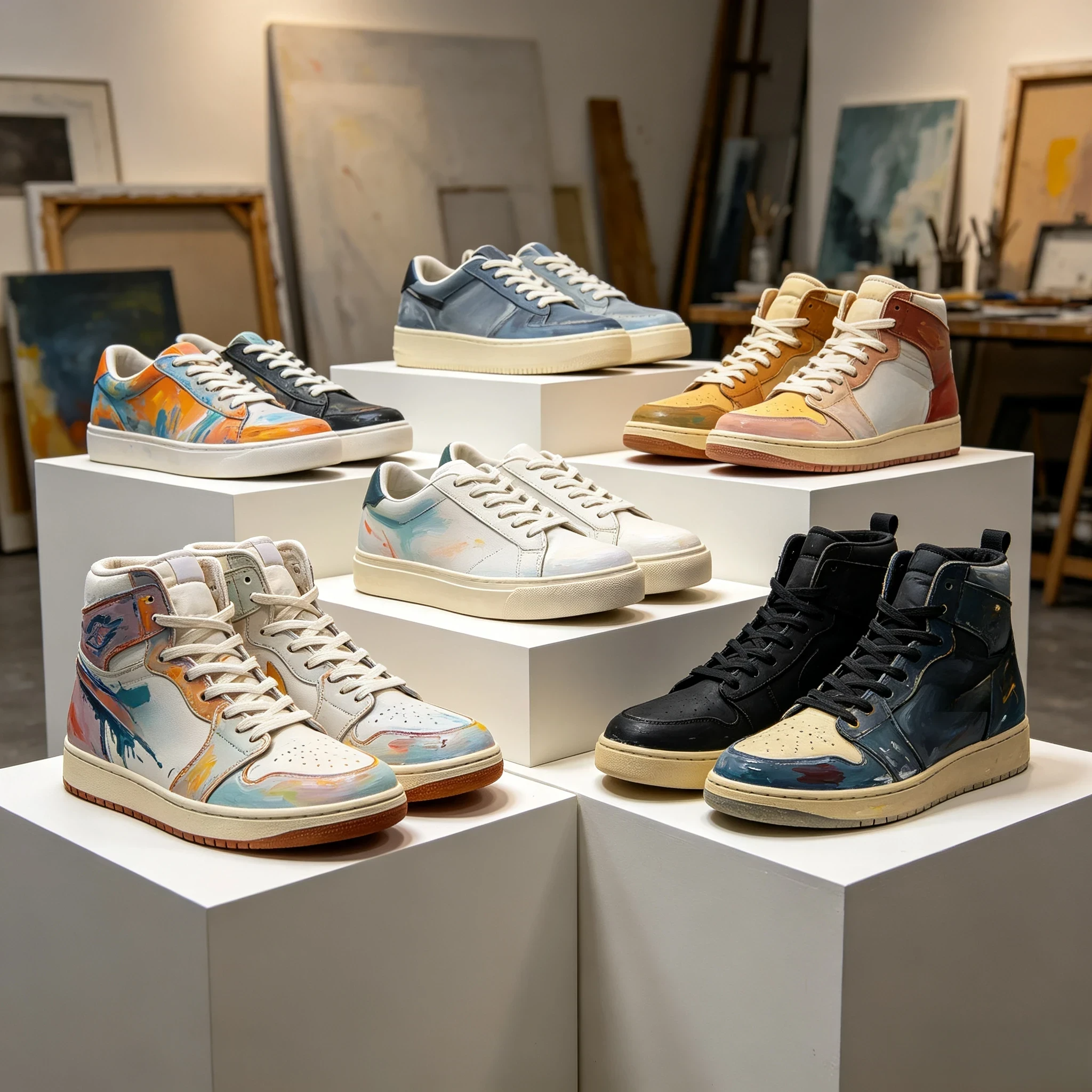 Custom sneaker service with personalized text or signatures