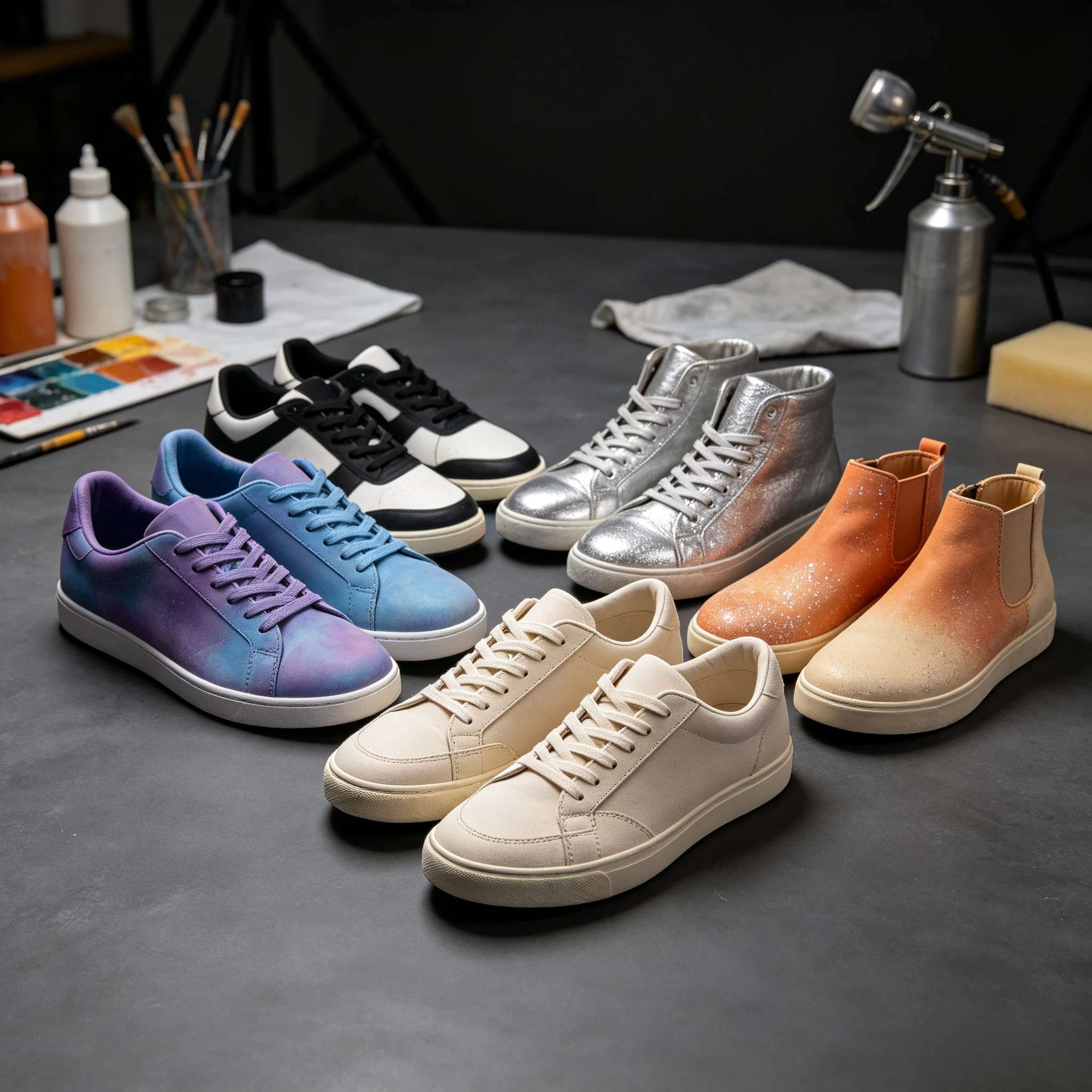 Sneaker partial color modification service